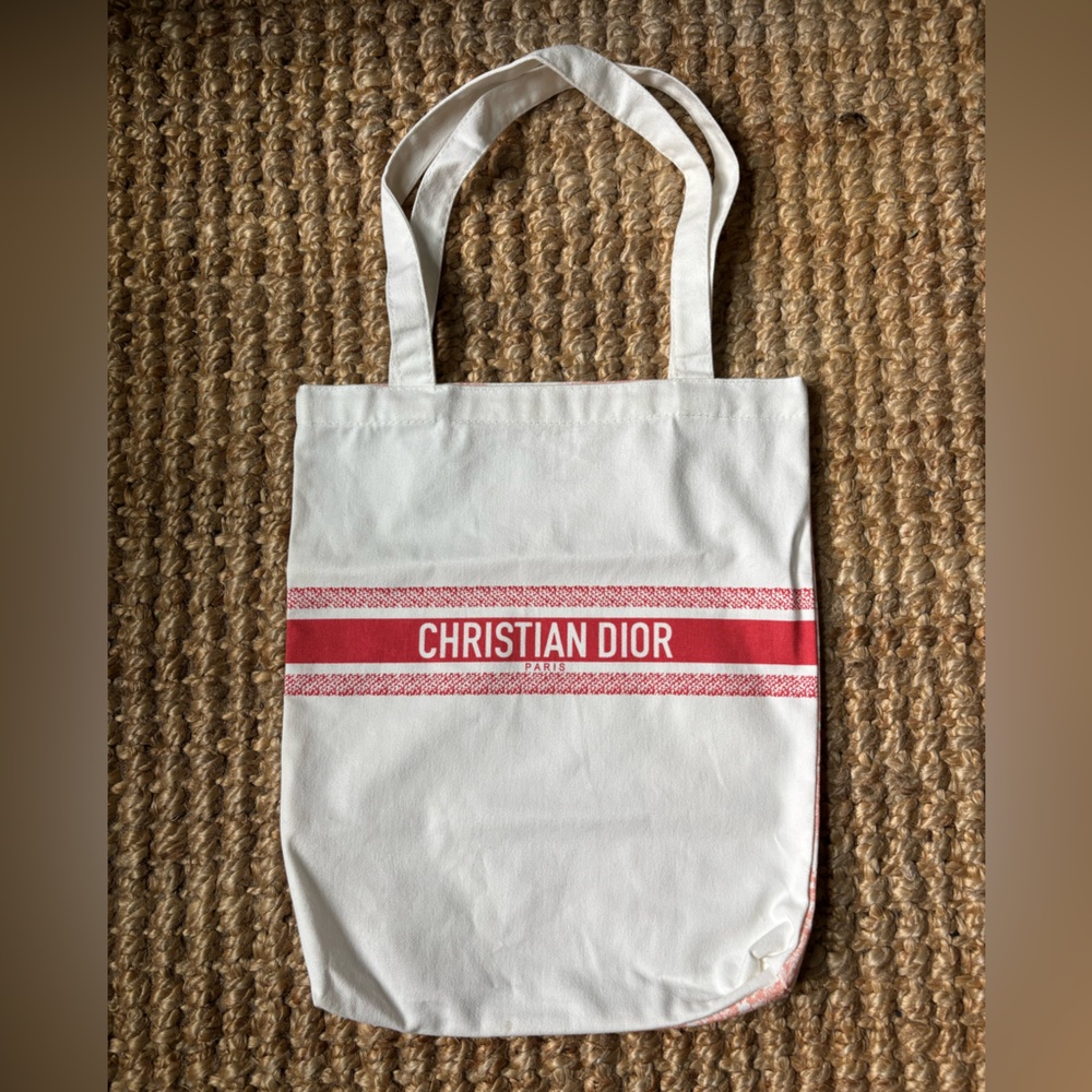 Christian Dior Canvas Tote Bag